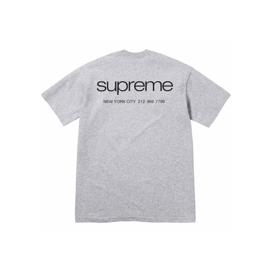 Supreme New York City Heather Grey Tee