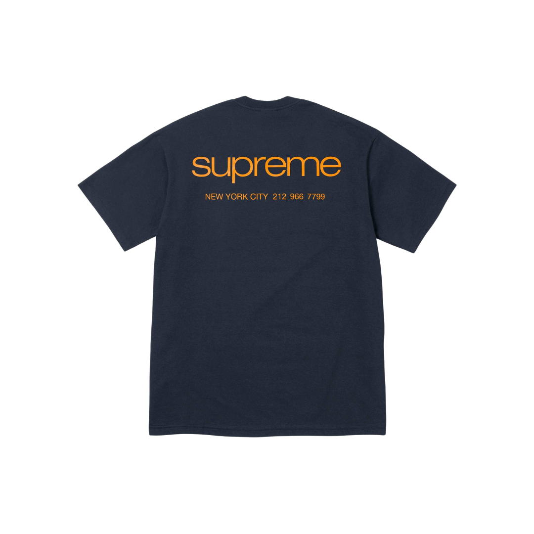 Supreme New York City Navy Tee